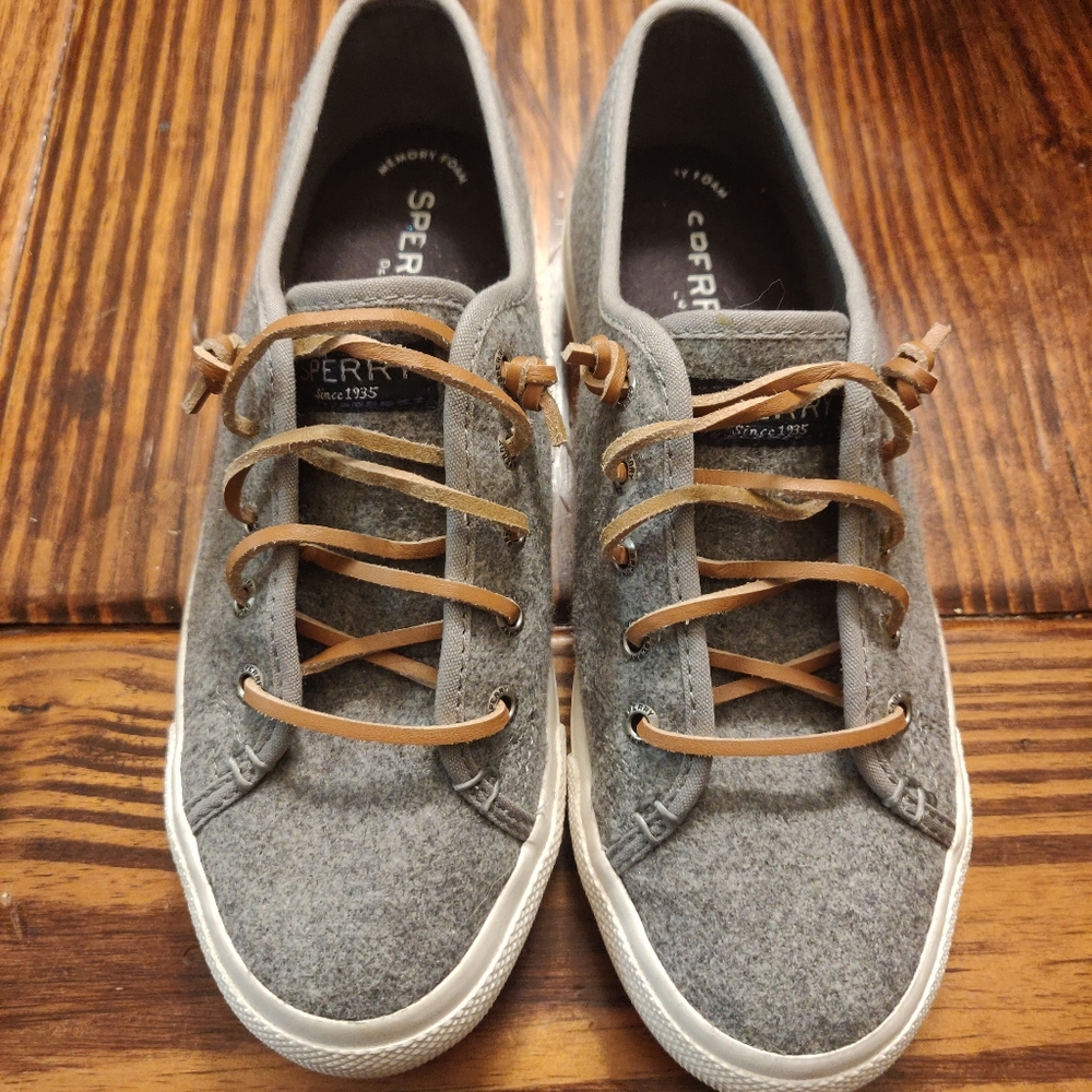 Sperry Grey Wool Sneakers